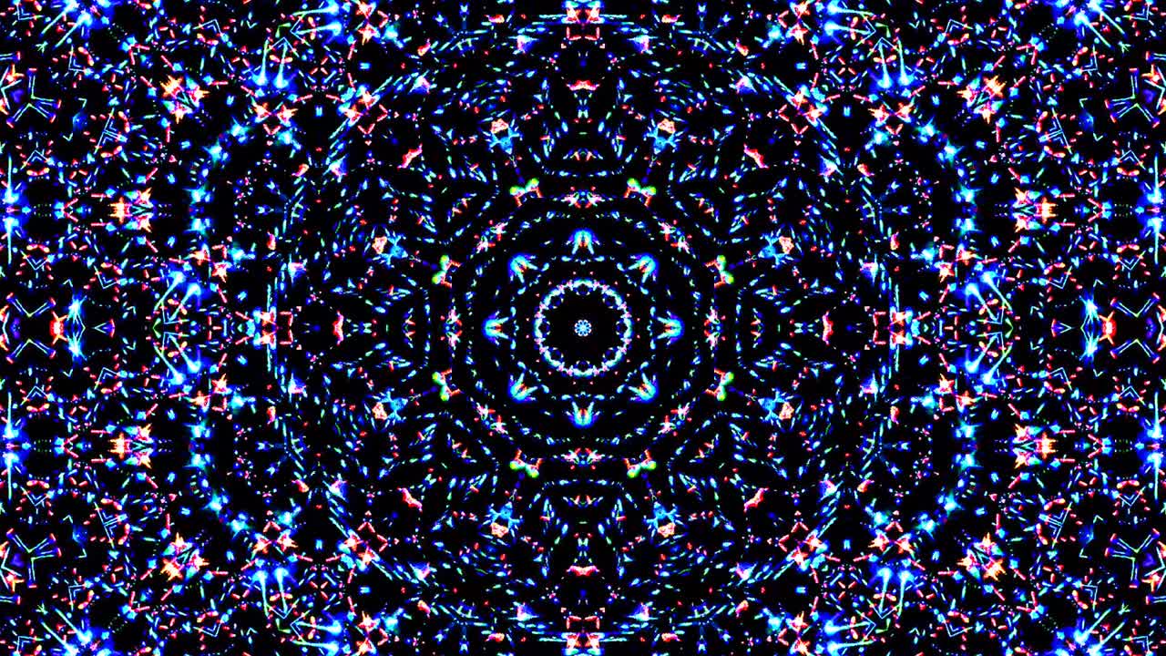 Luz abstrata brilhante que abrange todas as cores, caleidoscópio.