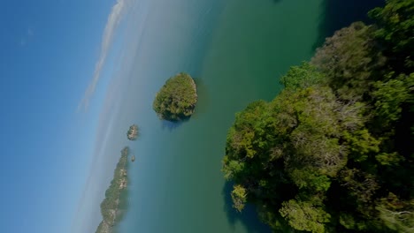 Lagoon-of-Los-Haitises-National-Park,-Dominican-Republic