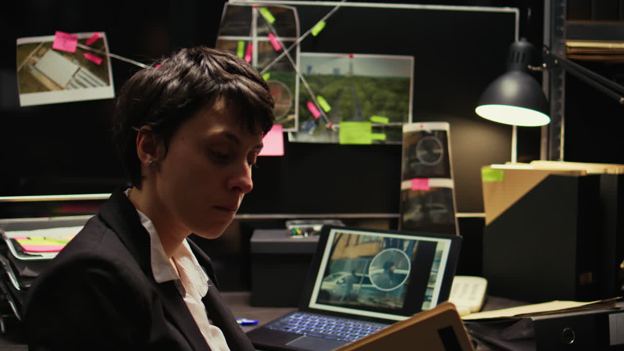 Detective Working in Office