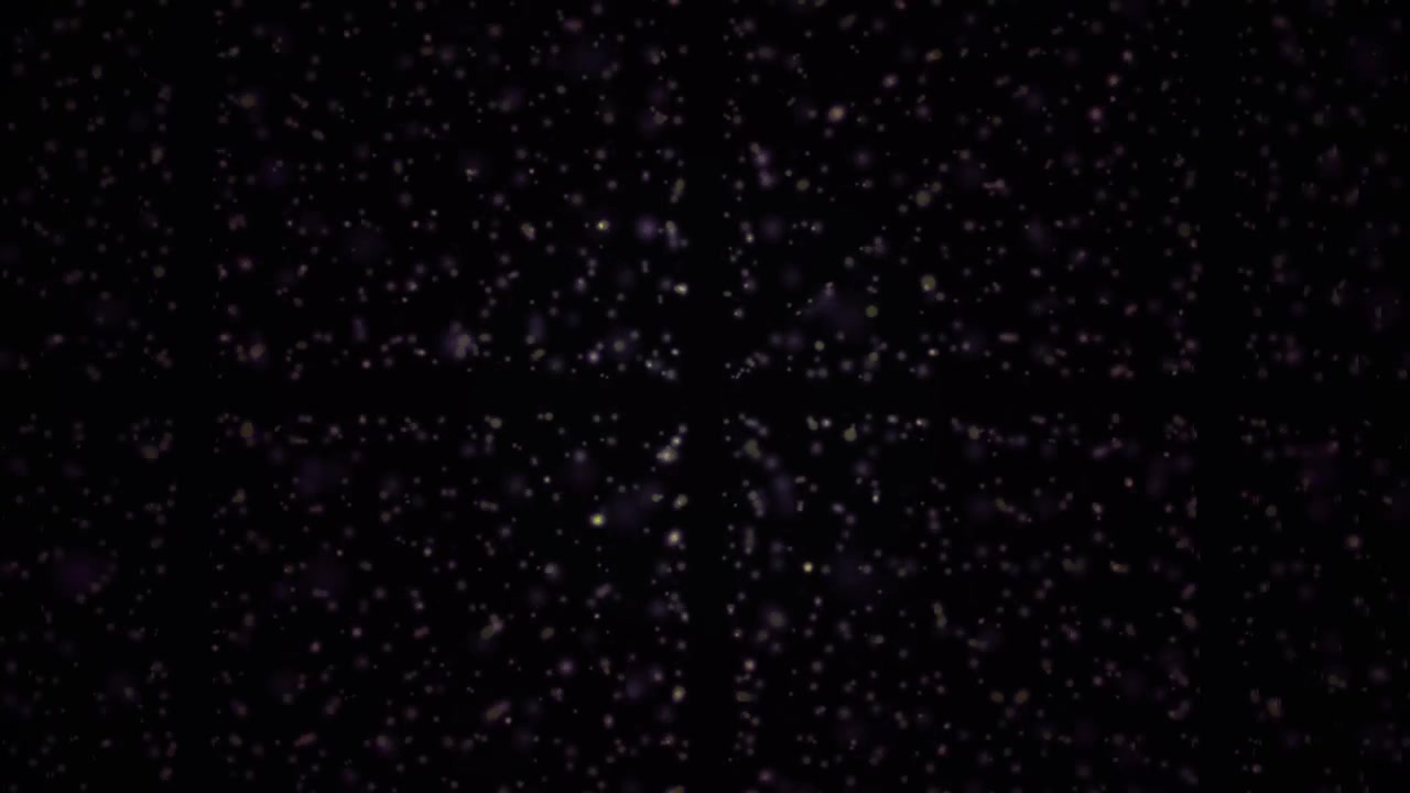 Sfondo astratto in movimento con particelle luminose fluttuanti