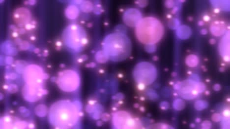 hermosa púrpura rosa circular bokeh partículas borrosas luz brillante - 4k movimiento de bucle sin costuras animación de fondo