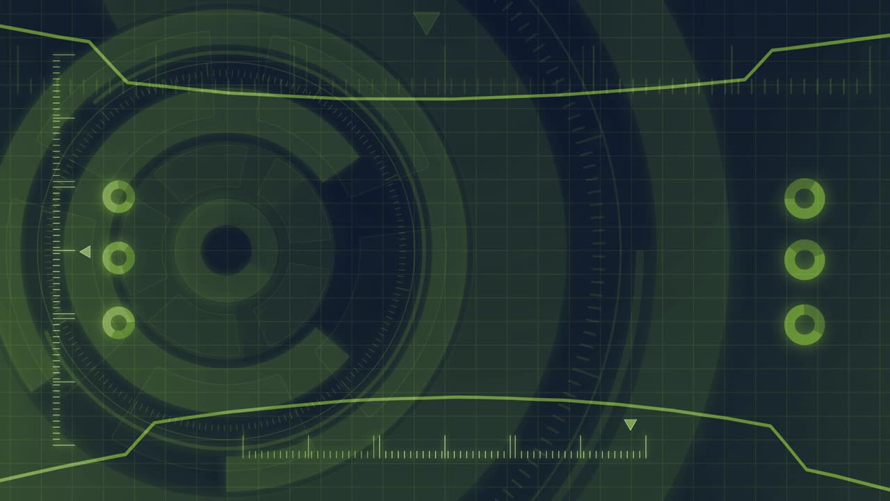 interfaz de usuario de tecnología digital futurista, pantalla de radar con varios elementos tecnológicos concepto de comunicación empresarial