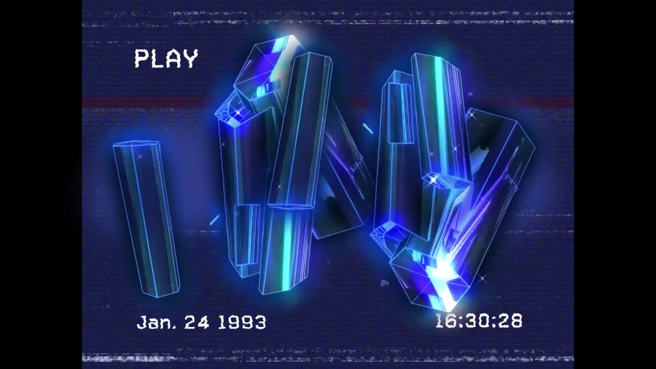 Animation of moving shapes over interference