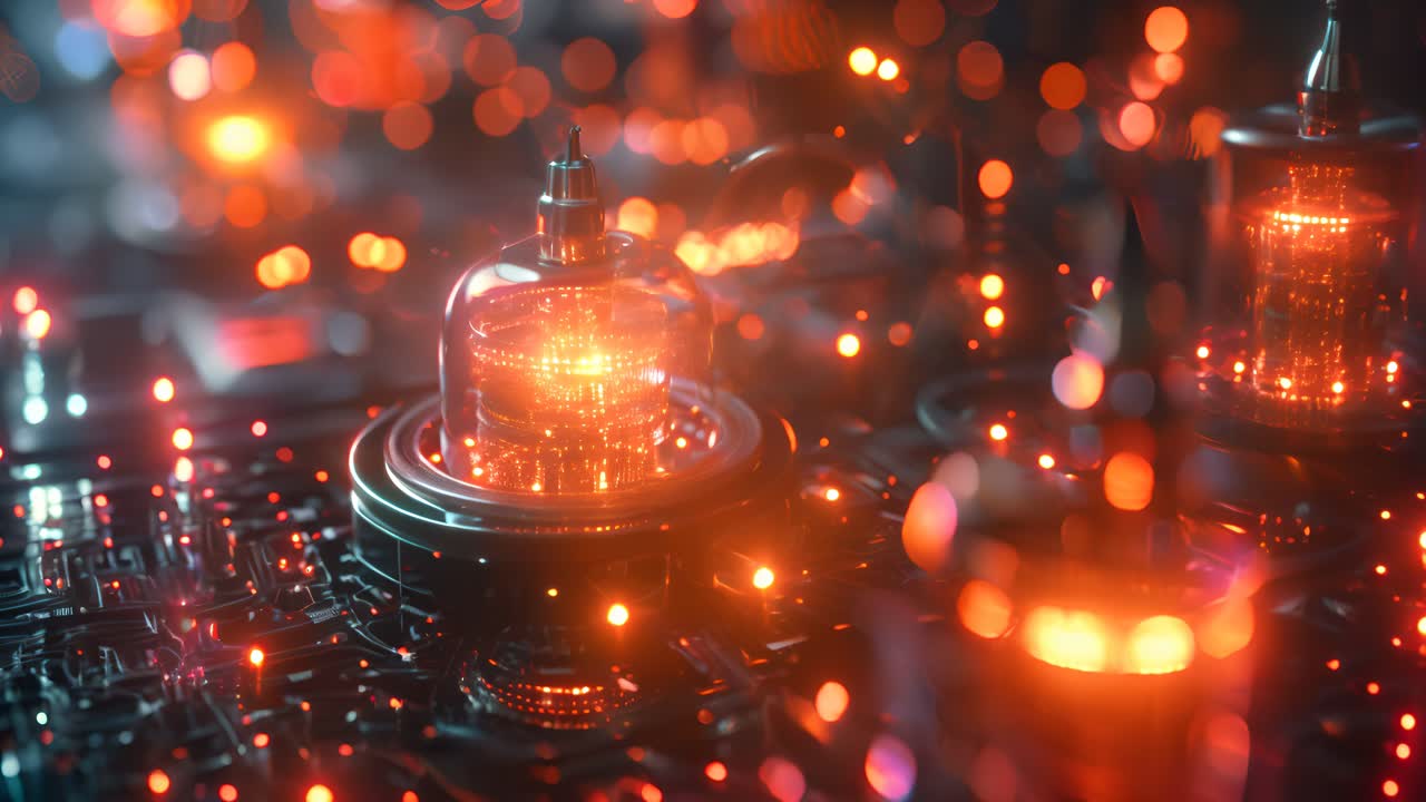 Futuristic Vintage Electronic Device