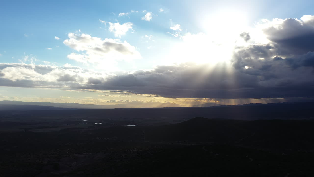 Sunset over mountains in South Africa