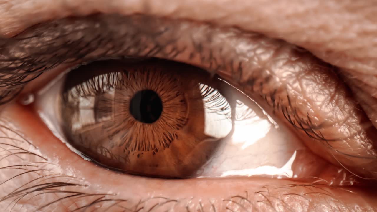 mujer con un solo ojo de cerca