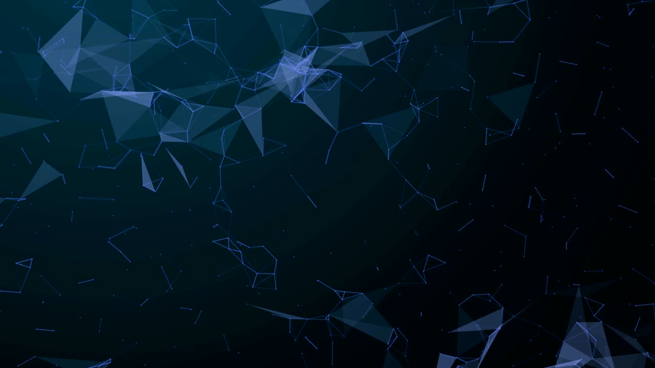 Abstract background with geometric lines and dots. Connection and web concept.