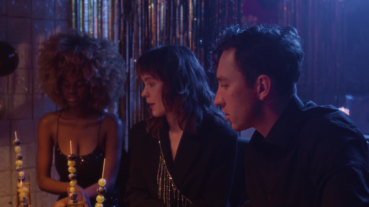 Party Scene with Friends Celebrating