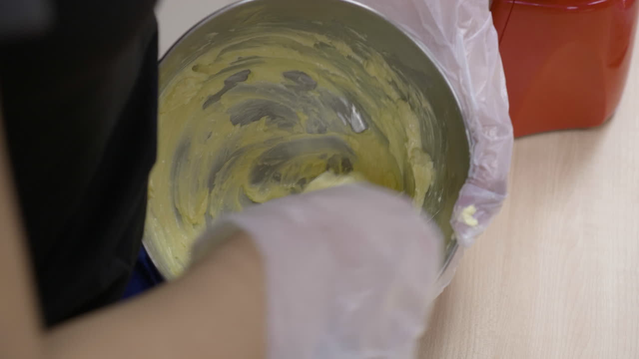 mezclar el ingrediente de la galleta