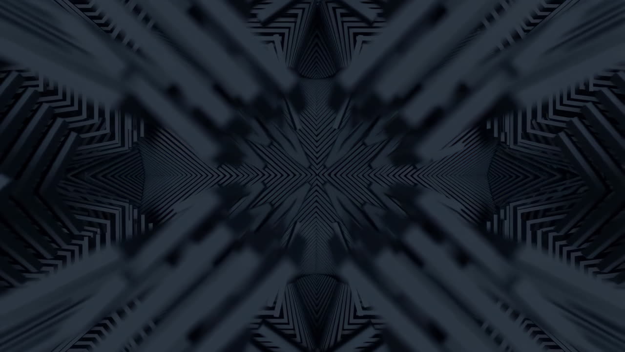 Dark Abstract Symmetrical Geometric Pattern