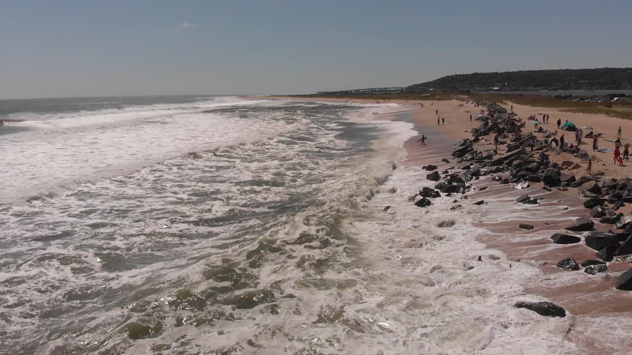 Sandy Hook, New Jersey Surf, editorial