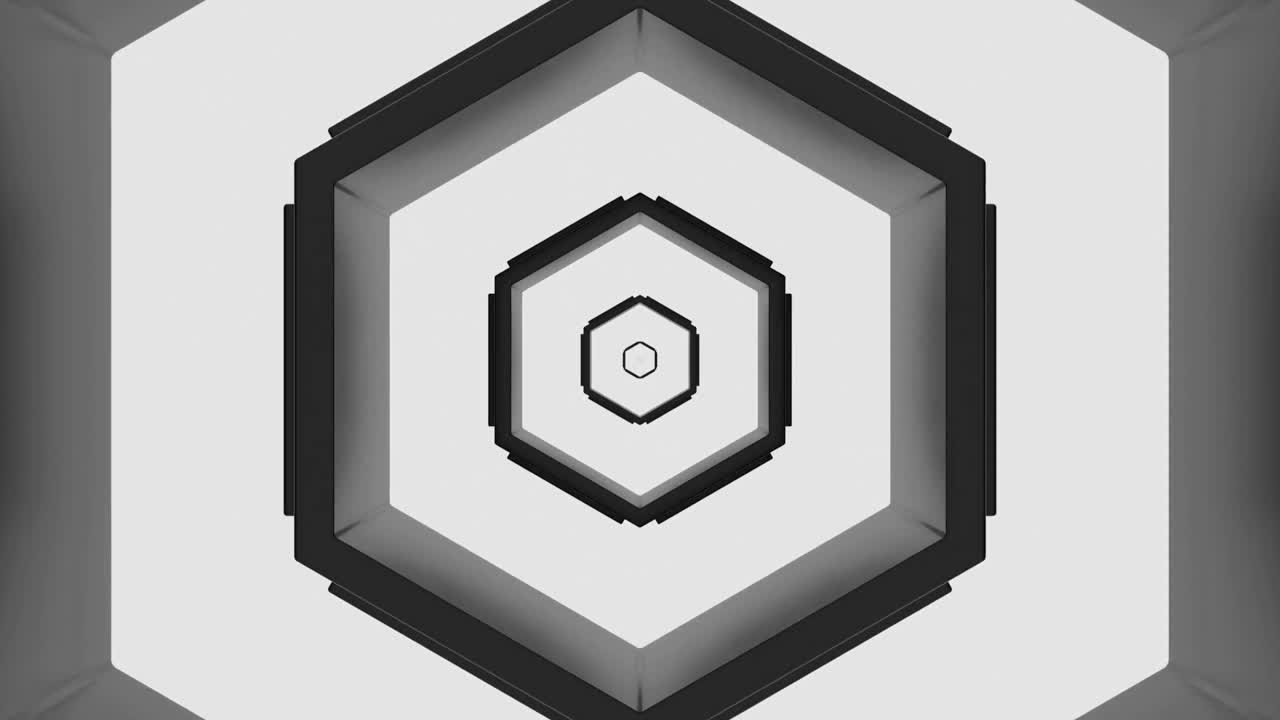 túnel hexagonal abstracto