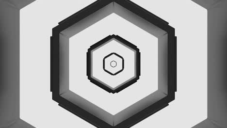 abstract hexagon tunnel