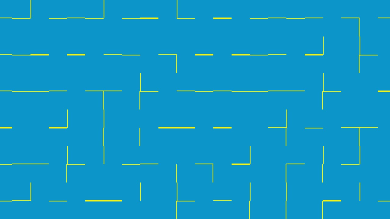 formas multicolores abstractas en un mosaico dinámico mínimo. fondo gráfico en movimiento en un diseño plano. patrón geométrico con azulejos animados en colores primarios en negrita