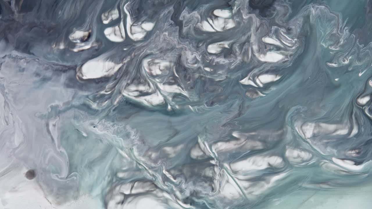 회색, 파란색, 색, 검은색 음색 을 가진 추상적 인 유동적 인 예술