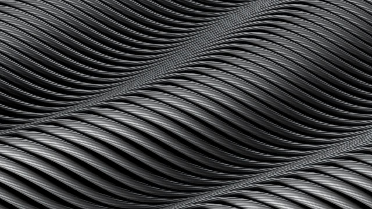 Colorful Striped Wave Loop