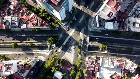 Cenital-View-Of-Viaducto-In-Mexico-City