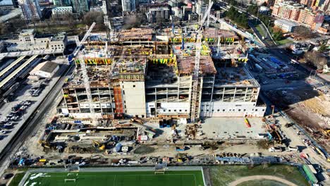 construction site of new st