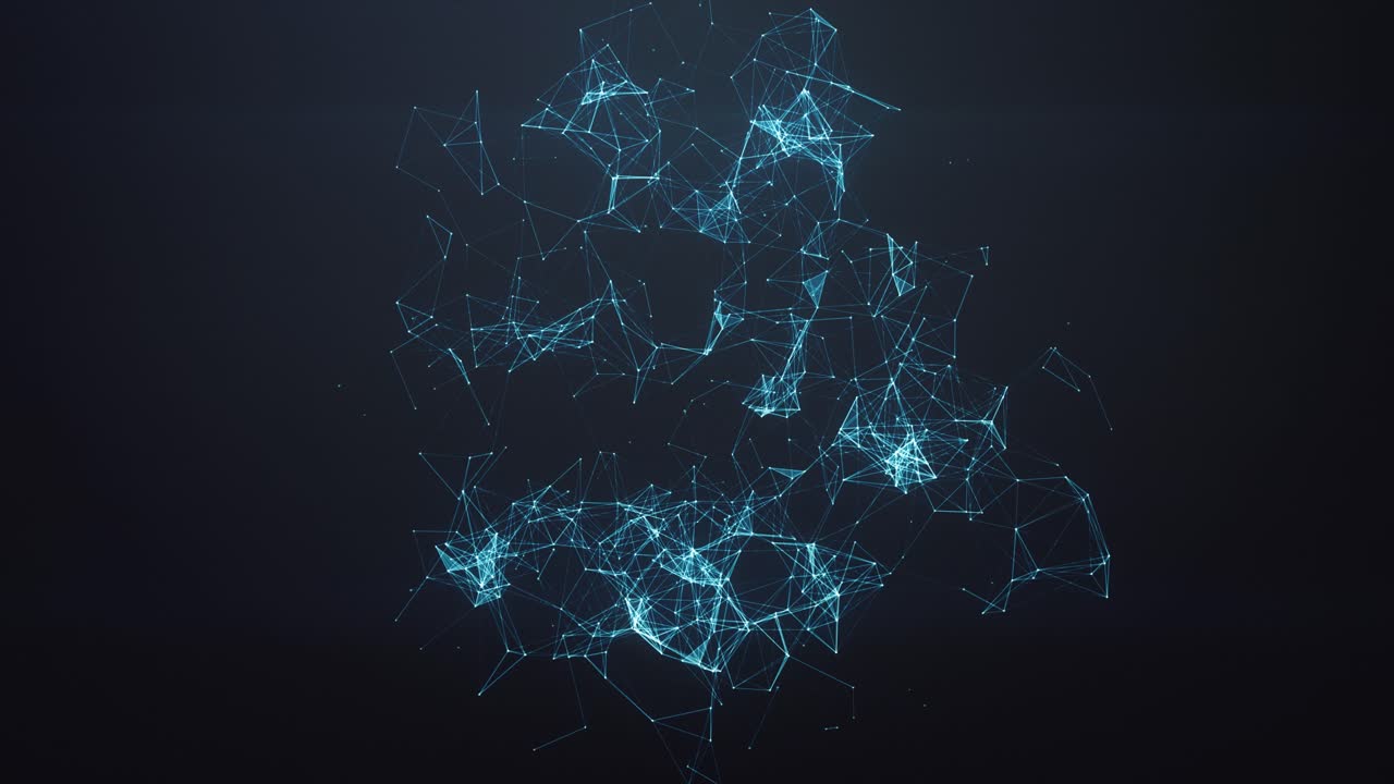 Wireframe Sphere Collapses And Reforms, Showcasing Dynamic Digital Movement And Flexibility