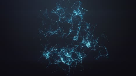 la esfera de estructura alámbrica colapsa y se reforma, mostrando flexibilidad y movimiento digital dinámico