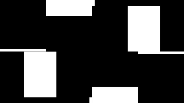 Animação Abstrata de Formas Geométricas em Preto e Branco