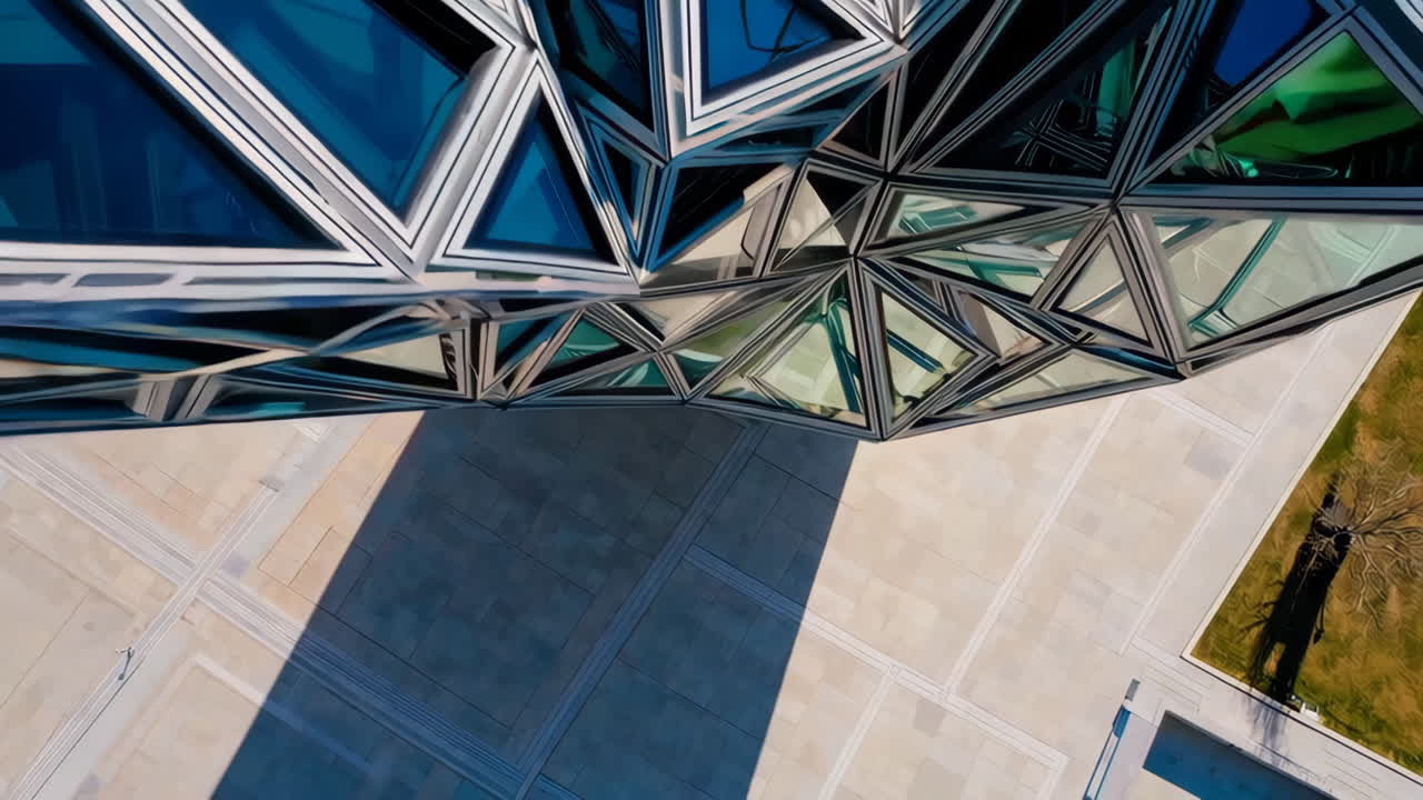 Modern Architectural Building with Triangular Facade