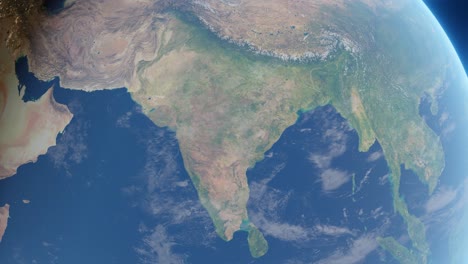 india at night: a satellite view