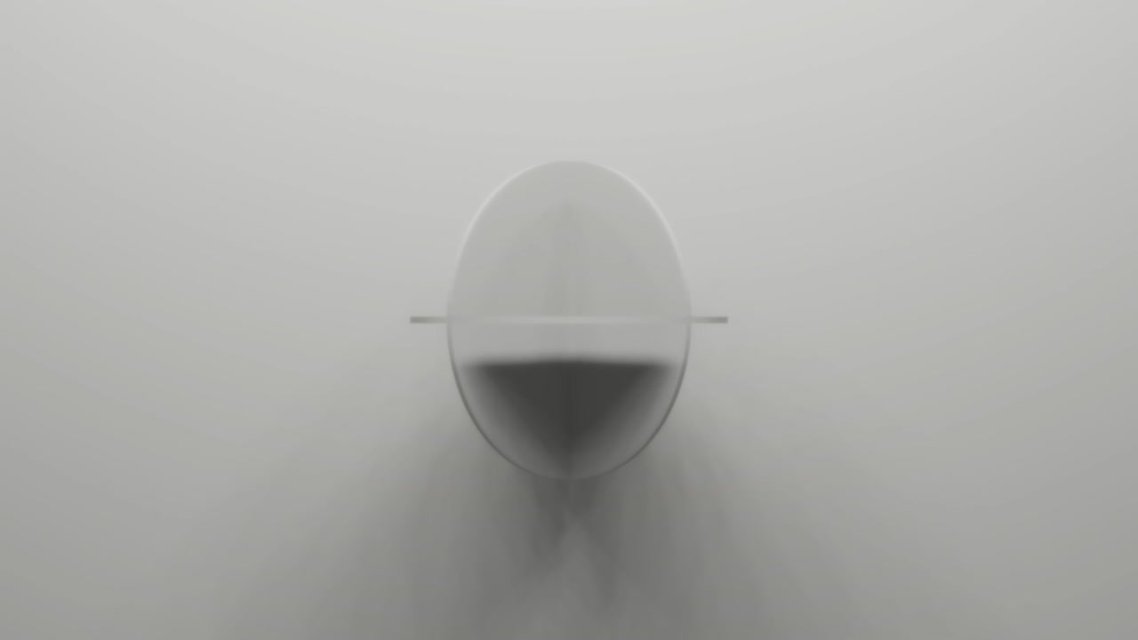 구체 모양의 색 현실적인 3d 종이 원은 무작위 방향으로 회전합니다. 추상적인 간단한 원활한 루프 애니메이션 배경