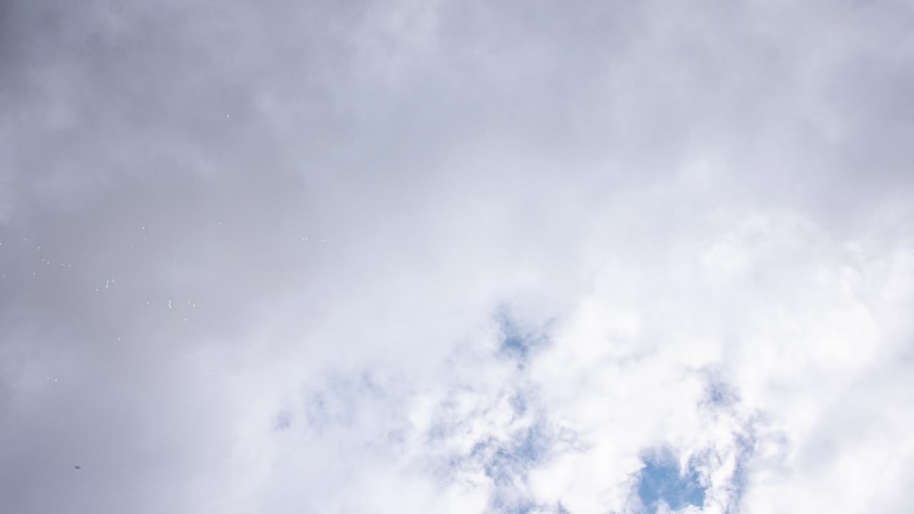 Timelapse of strong wind forming a storm on a cloudy day in 4k