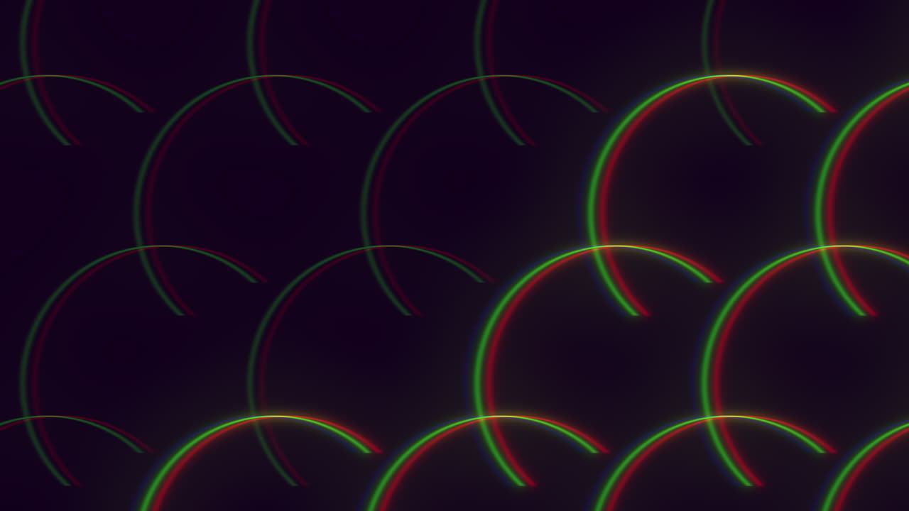 Vibrant circles patterns in motion