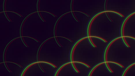 vibrant circles patterns in motion