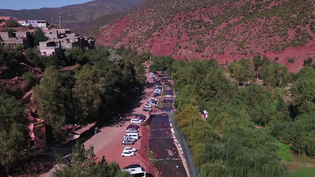 Nestled in the Atlas Mountains, Ourika Valley near Marrakech is renowned for its beautiful waterfalls, lush greenery, and traditional Berber villages, offering a tranquil escape into nature