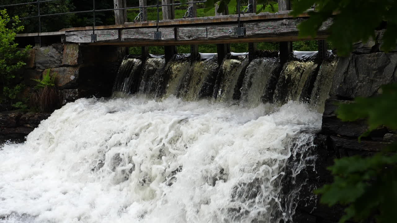 kaldvell, lilesand, 노르웨이에서 폭포의 슬로우 모션