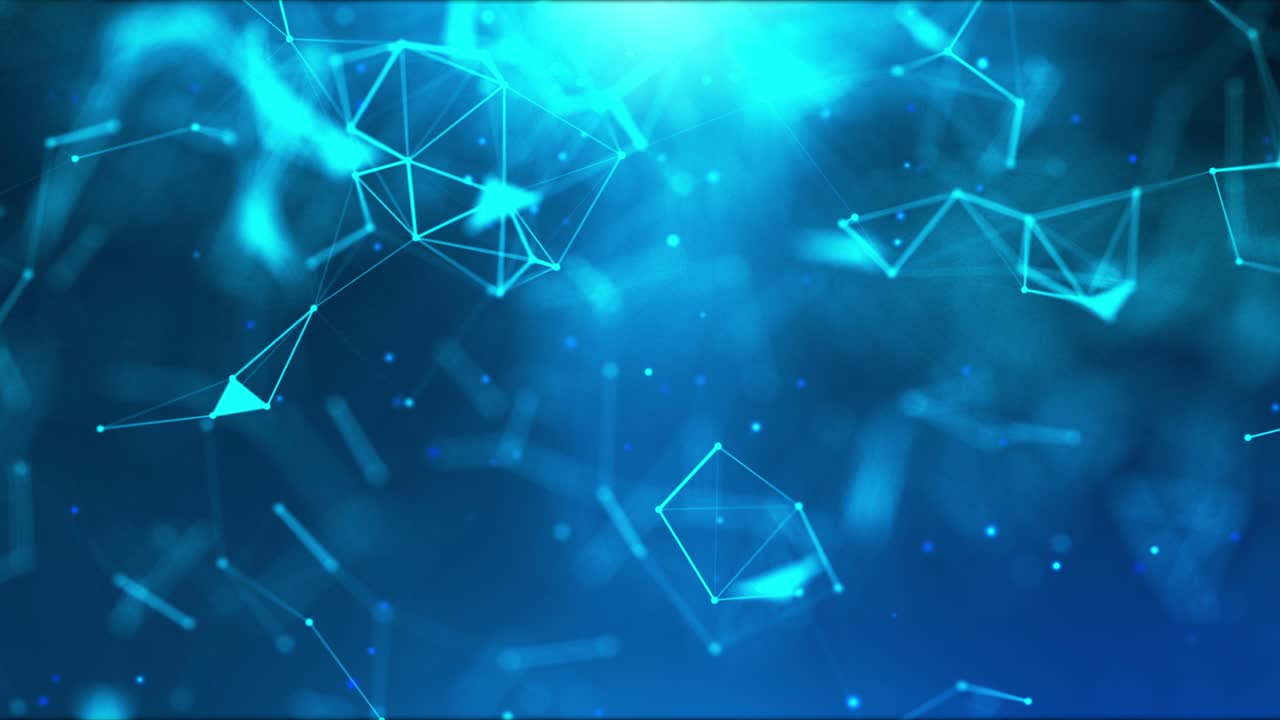 Abstract background with dot and connection line for data networking, technology cyber and futuristic concept on the dark background, with dark and grain concept