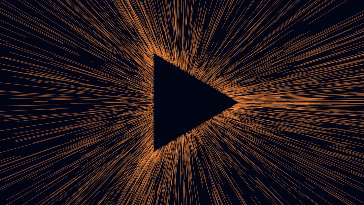 forma geométrica dinámica con líneas radiantes
