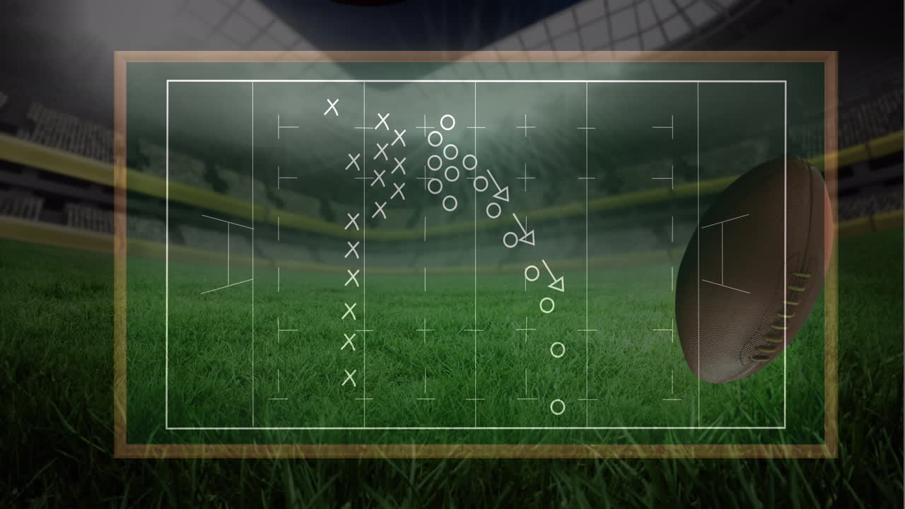 녹색 배경 위에 게임 계획의 그림의 애니메이션