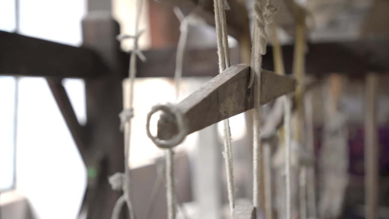 tejido tradicional indio de madera máquina de tejer