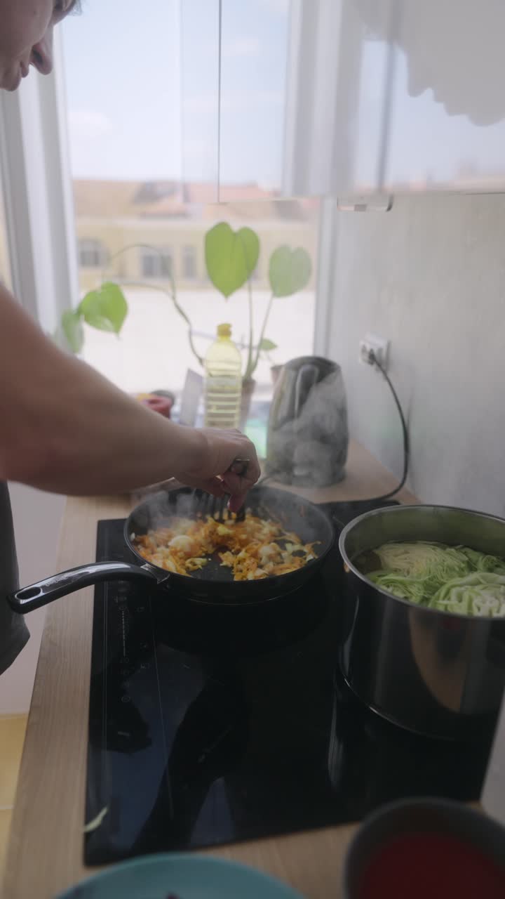 Cooking Vegetables in the Kitchen
