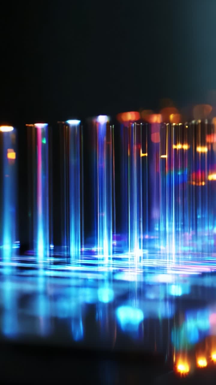 Dynamic Luminous Spectra: A Captivating Journey Through Radiant Light Patterns and Fluid Motion Captured in Vibrant Colors in Two Distinct Frames