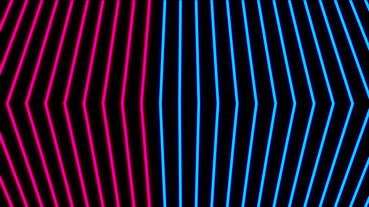 Dynamic Glowing Blue and Pink Lines Abstract Background Loop