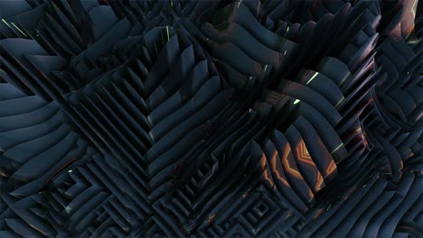 strange alien like scales and shape shifting lines, odd abstract seamless looping background video