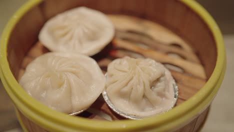 preparing steamed dumplings