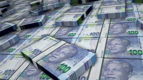 south africa rand money banknote pack loop animation