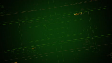 Cyberpunk-animation-background-with-computer-matrix-numbers-and-grid-2