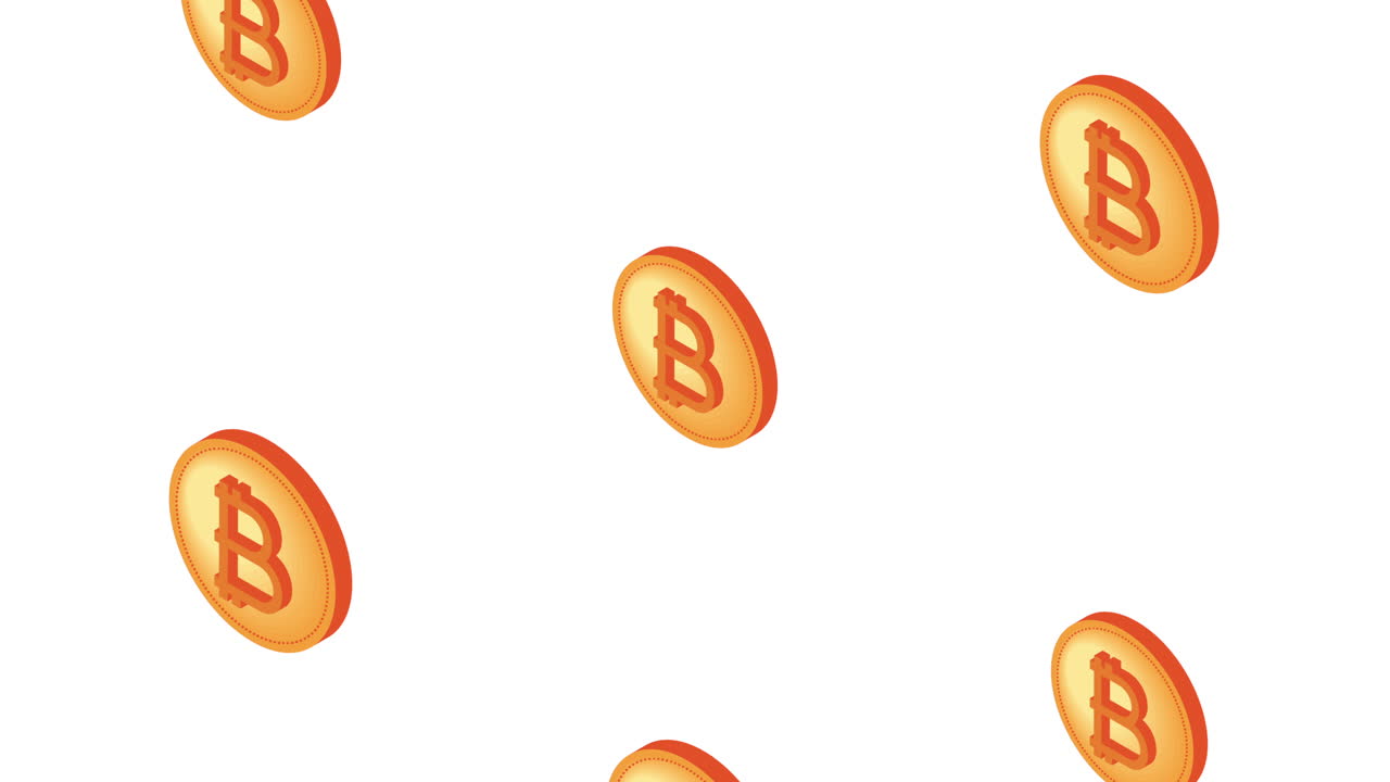 bitcoins crypto money pattern animation
