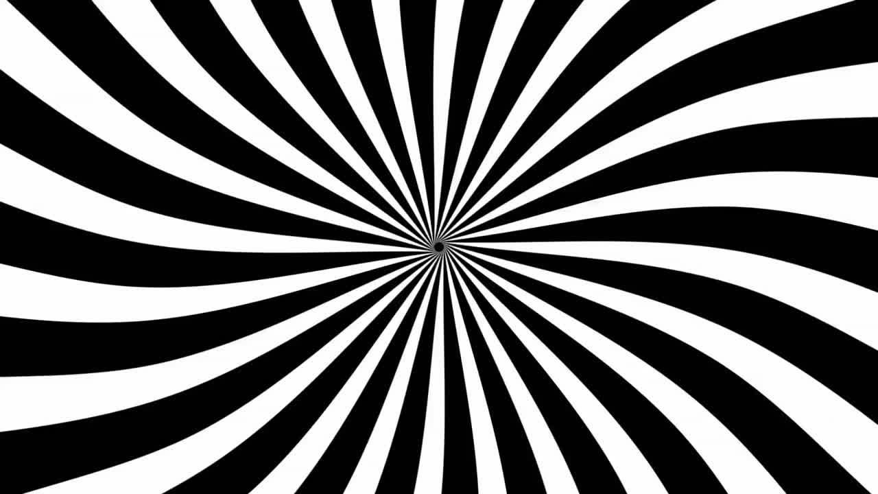 Boom text on speech bubble against hypnotic spiral background