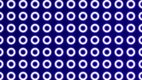 Fondo-Animado-De-Bucle-Geométrico-Abstracto-Con-Símbolos-De-Círculo---Azul-Y-Blanco