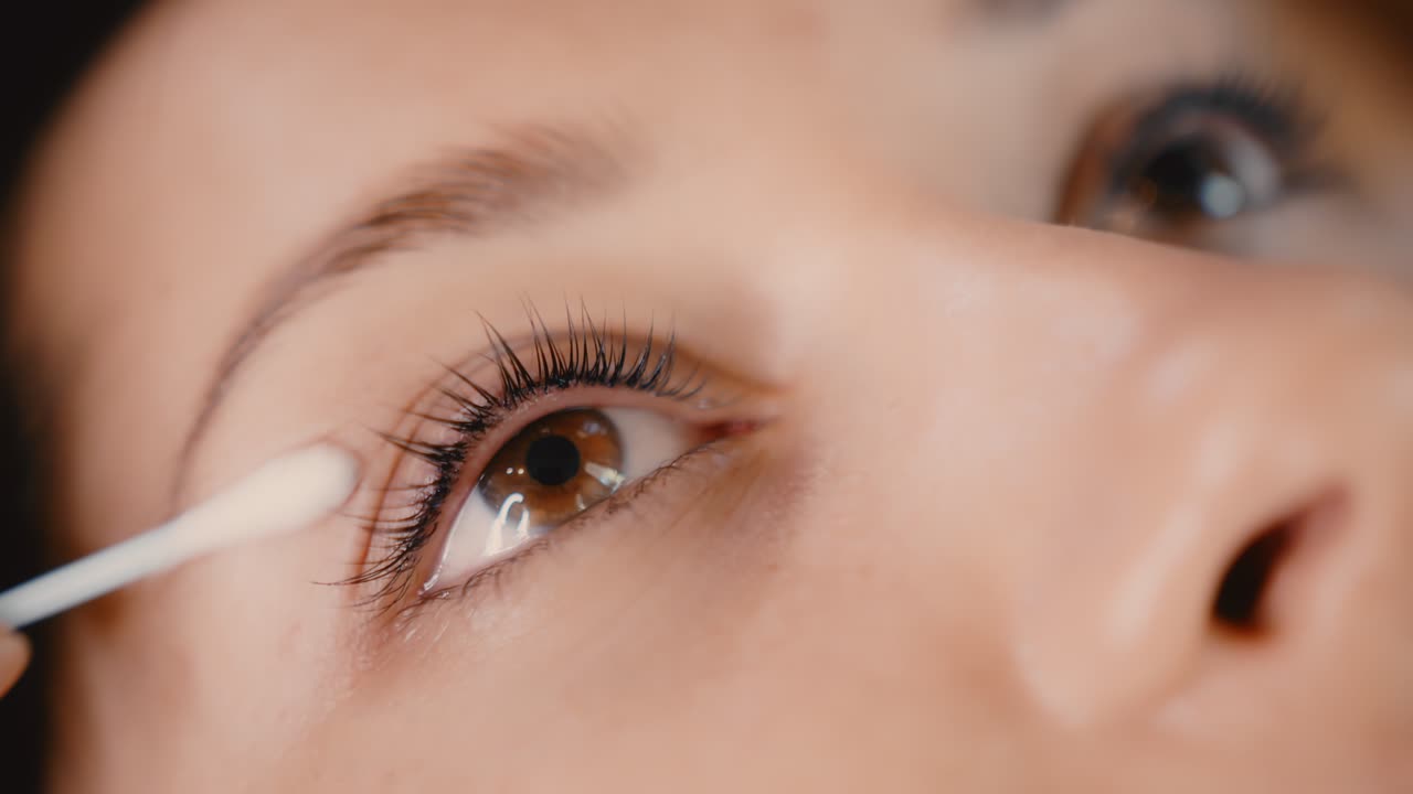 Woman's Eye with Eyelash Extensions