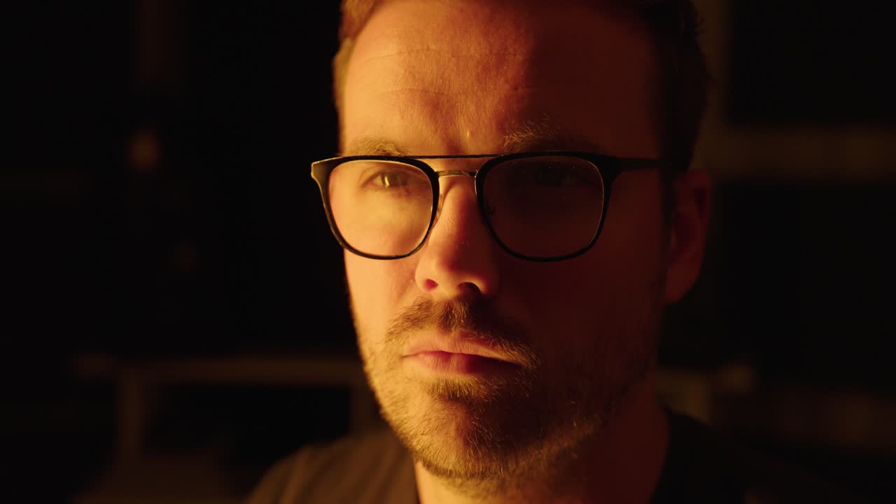 Dramatic Shift From Shadow to Exposure, Symbolizing AI Surveillance, Revelation or Inner Awakening, the light is getting closer and closer