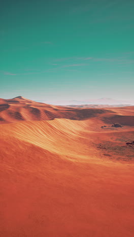 stunning view of red sand dunes in the desert